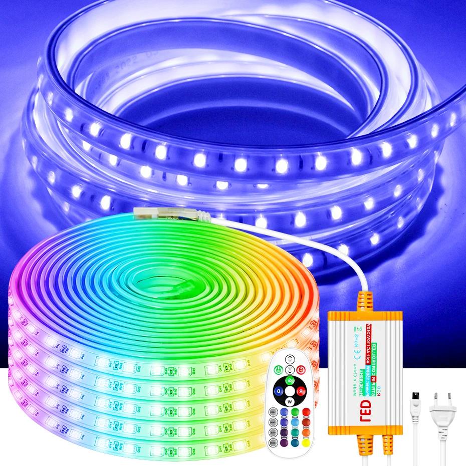 EU  ÷װ ִ RGB LED Ʈ ,  ߿  5050,   LED  , 1m-100m, 220V, 1500W